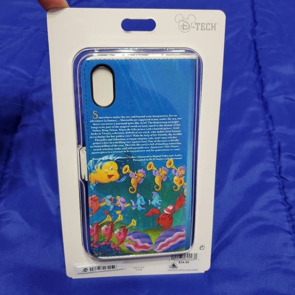 Disney Parks D-Tech The Little Mermaid iPhone XS Max Phone Case Wallet - Picture 5 of 6